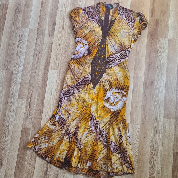 ⭐️2X HP⭐️ Batik Embroidery African Dress - Picture 2 of 8